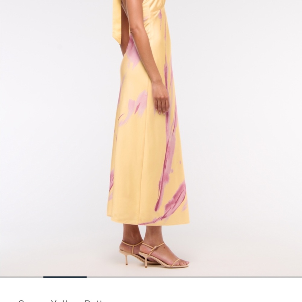 Abercrombie & Fitch Yellow and Pink Maxi Dress - Picture 2 of 7